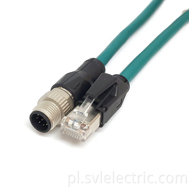 RJ45 to M12 4-Pin Adapter
